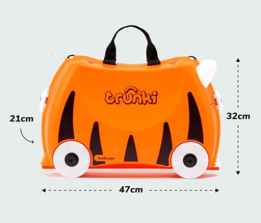 Trunki kufor Tiger Tipu rozmery a dizajn